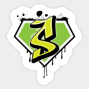 Super Graffiti Design Art Sticker